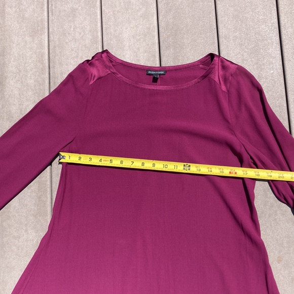 Eileen Fisher fuchsia silk dress, size s - Picture 8 of 16